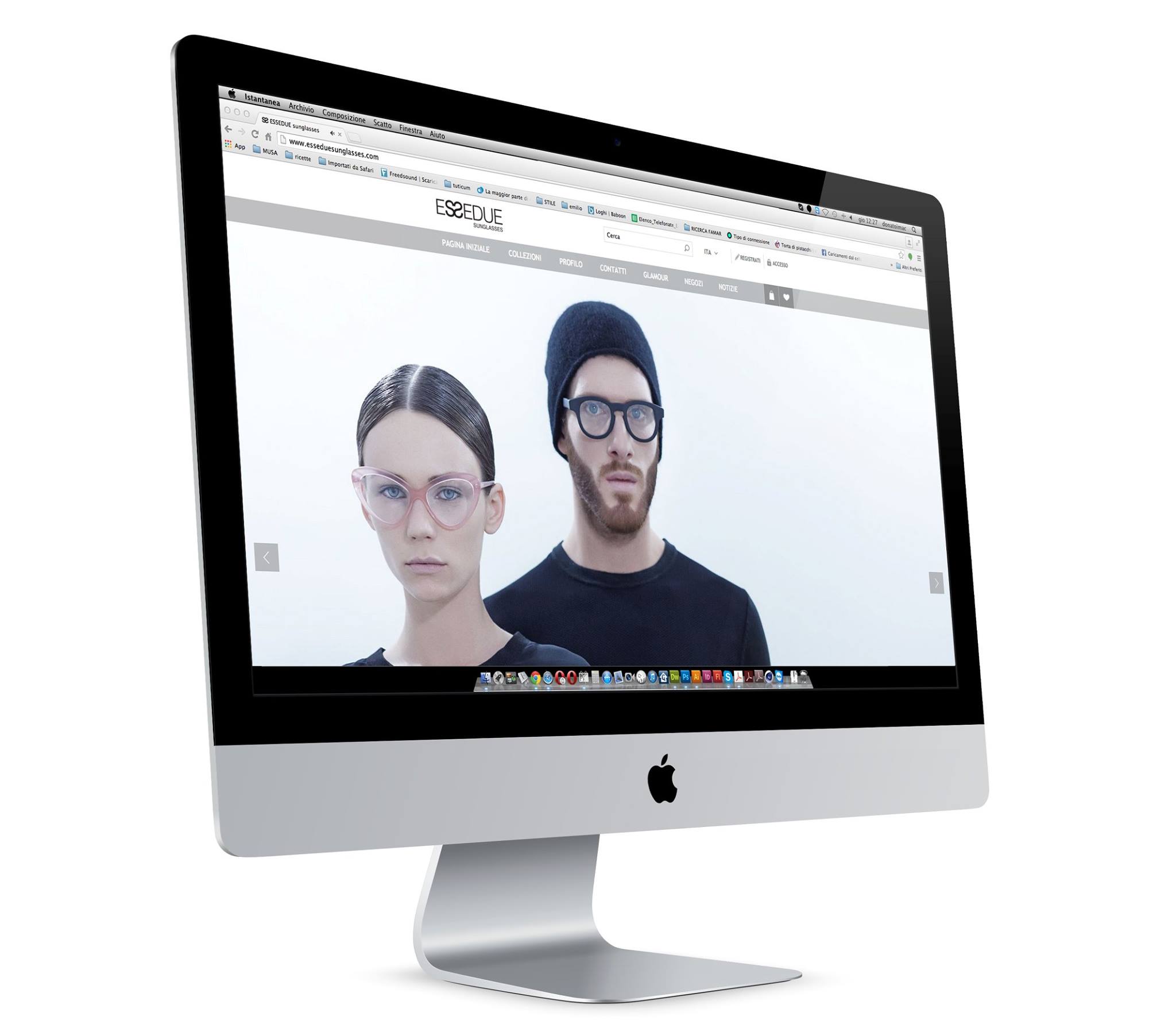 piattaforma e-commerce per la vendita online di occhiali artigianali